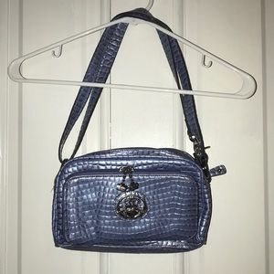 Kathy Van Zeeland Icy Blue Shoulder Bag